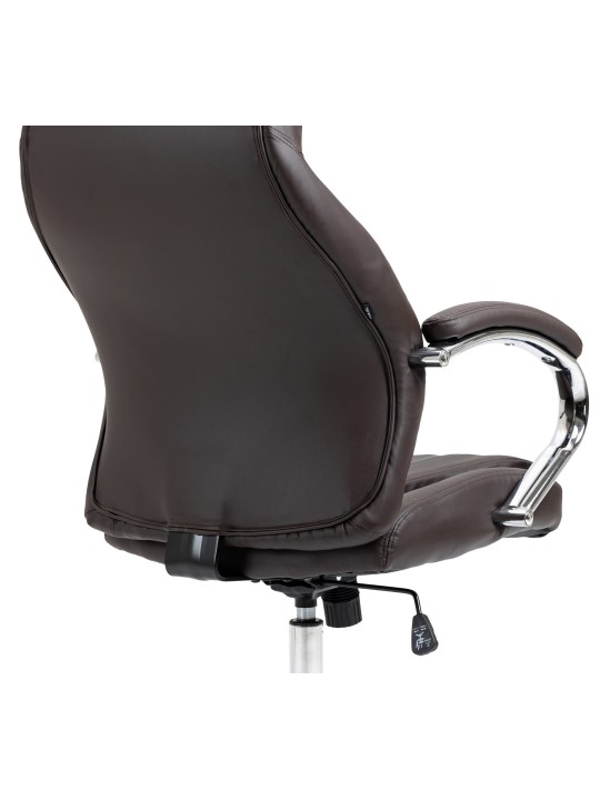 Kancelárske kreslo Wigan pravá koža, hnedá