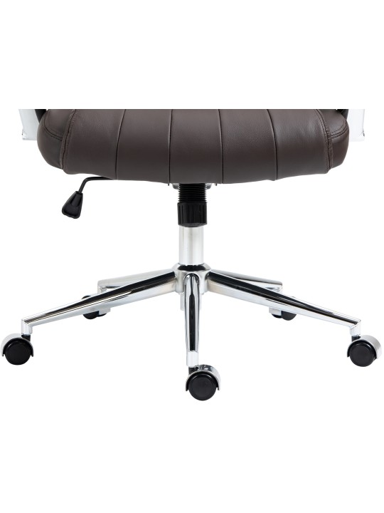 Kancelárske kreslo Wigan pravá koža, hnedá