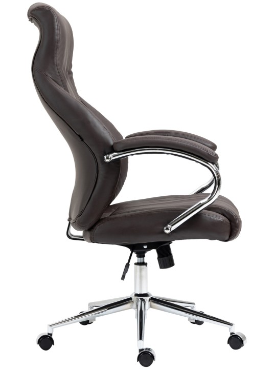 Kancelárske kreslo Wigan pravá koža, hnedá