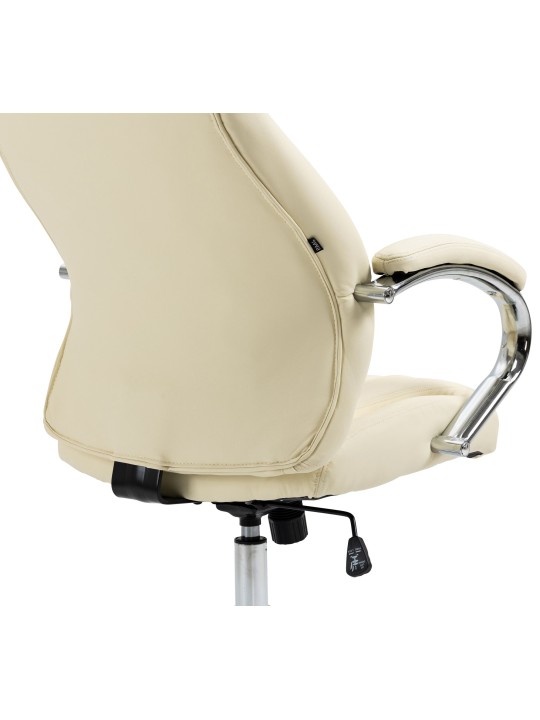 Kancelárske kreslo Wigan pravá koža, krémová