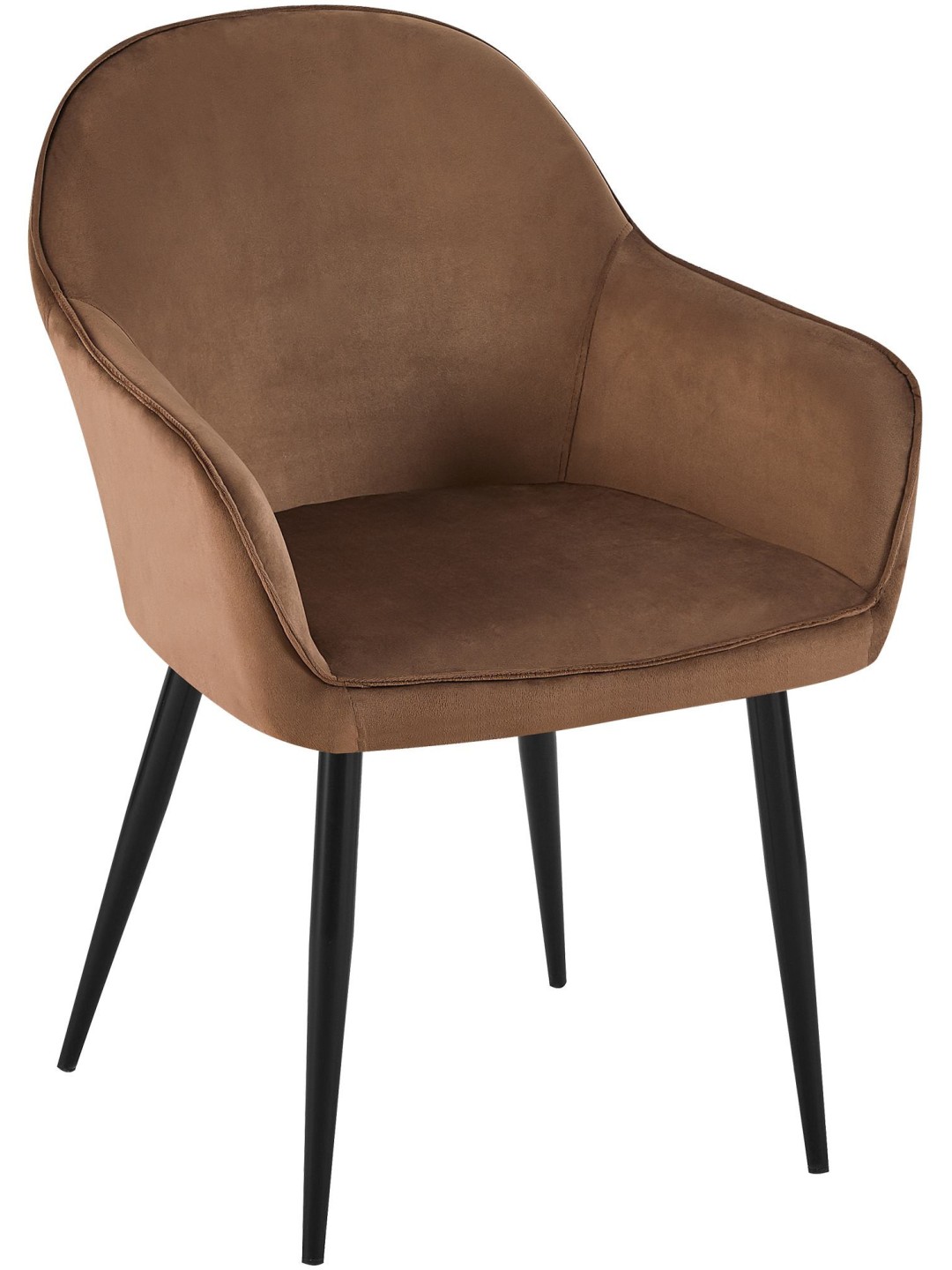 Jedálenská stolička Boise Velvet, hnedá