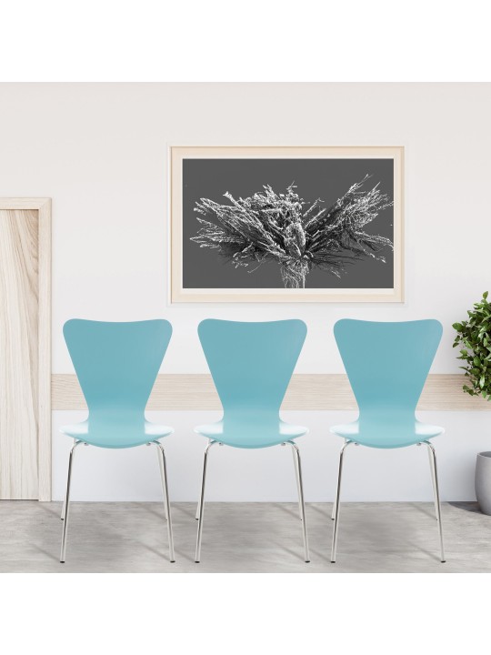 Stolička pre návštevníkov Calisto, svetlomodrá