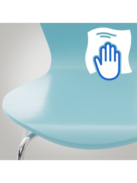 Stolička pre návštevníkov Calisto, svetlomodrá