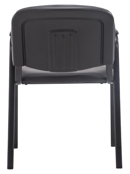 Kreslo pre návštevníkov Ken PRO umelá koža, čierna