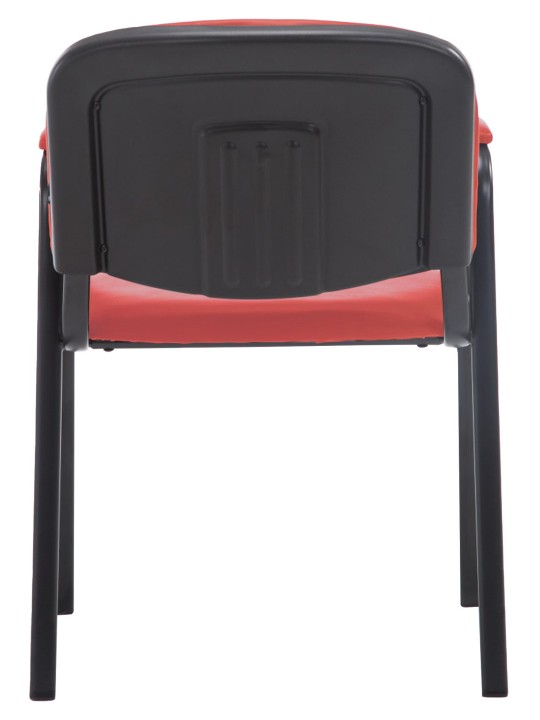 Kreslo pre návštevníkov Ken PRO umelá koža, červená