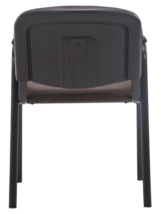 Kreslo pre návštevníkov Ken PRO umelá koža, hnedá