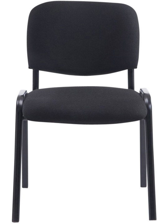 Stolička pre návštevy Ken XL látka, čierna