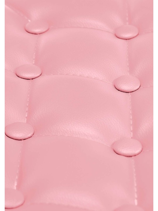 Pracovná stolička Dublin z umelej kože, ružová