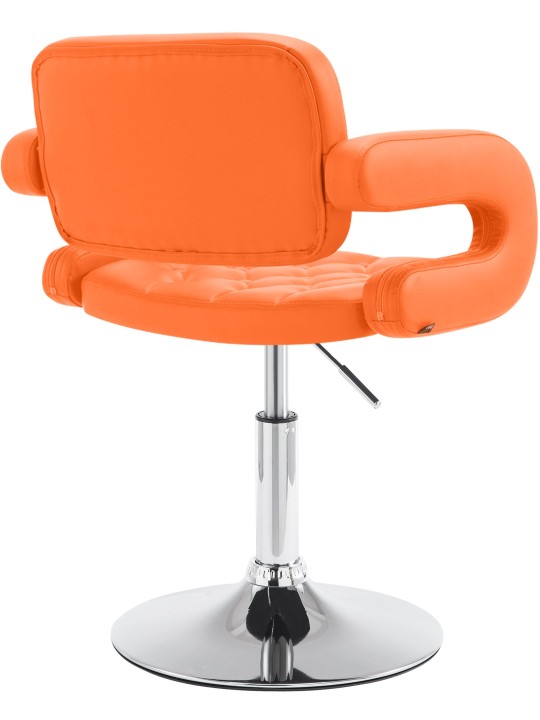 Lehátko Dublin z umelej kože, oranžová