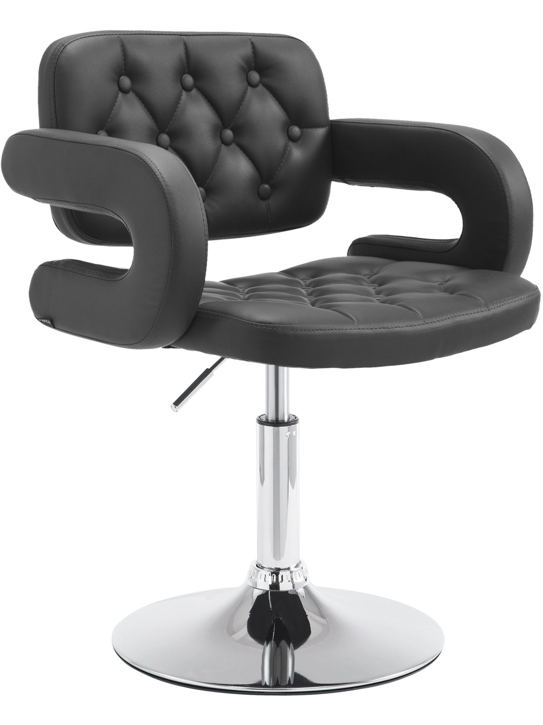 Lehátko Dublin z umelej kože, čierna