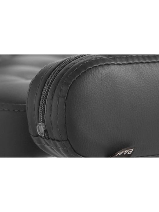 Lehátko Dublin z umelej kože, čierna