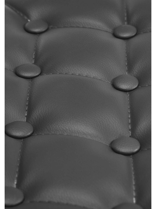 Lehátko Dublin z umelej kože, čierna