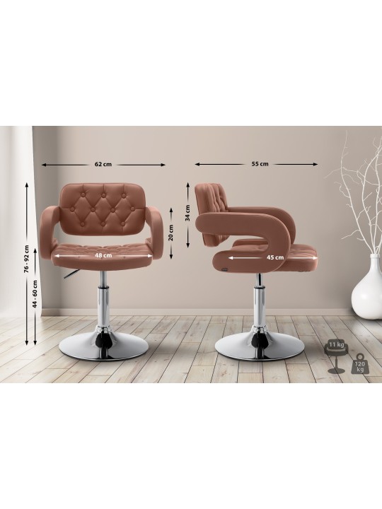 Lehátko Dublin z umelej kože, koňaková