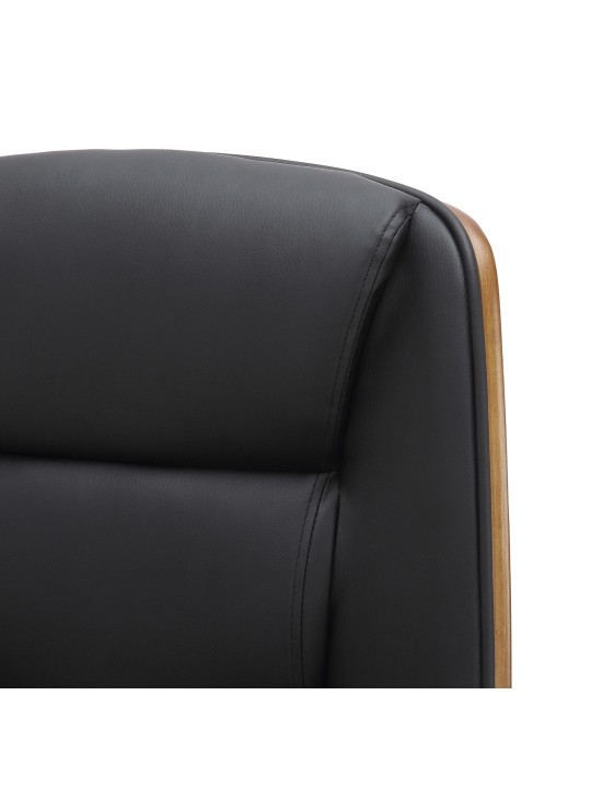 Kancelárske kreslo Yankton, orech/čierna