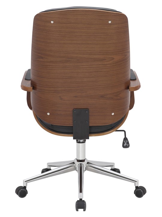 Kancelárske kreslo Yankton, orech/čierna