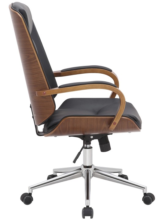 Kancelárske kreslo Yankton, orech/čierna