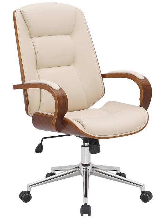 Kancelárske kreslo Yankton, orech/krémová