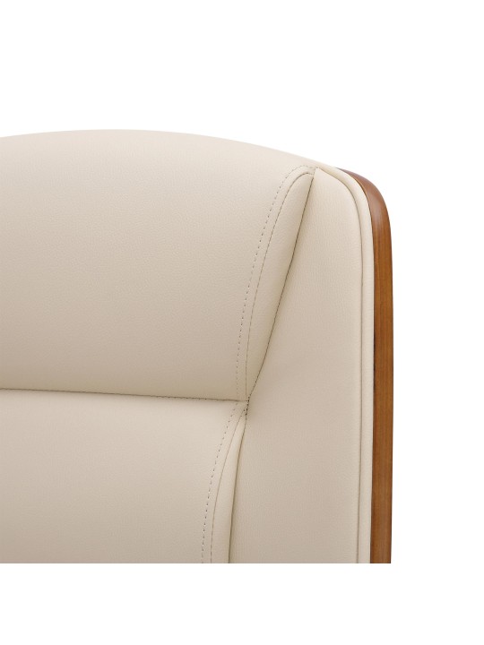 Kancelárske kreslo Yankton, orech/krémová