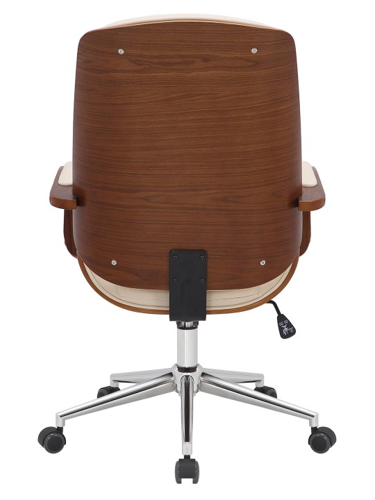 Kancelárske kreslo Yankton, orech/krémová