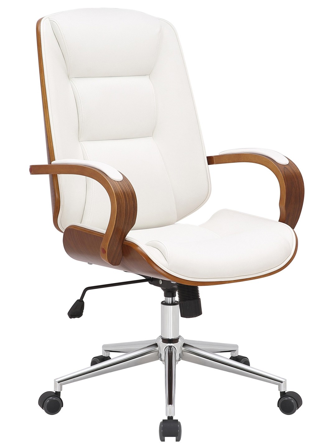 Kancelárske kreslo Yankton, orech/biela