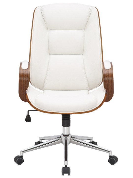 Kancelárske kreslo Yankton, orech/biela