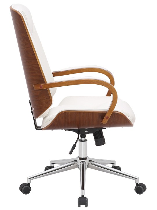 Kancelárske kreslo Yankton, orech/biela