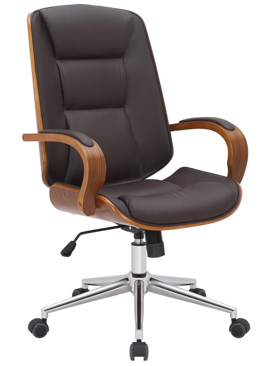Kancelárske kreslo Yankton, orech/hnedá
