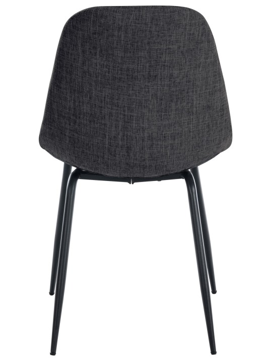 Sada 2 stoličiek Tom látka, tmavosivá