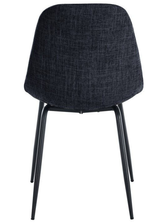 Sada 2 stoličiek Tom látka, čierna