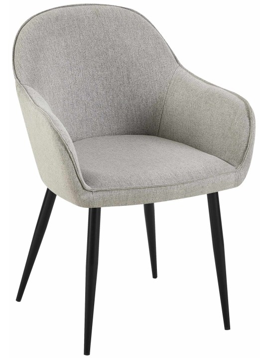 Jedálenská stolička Boise látka, sivá