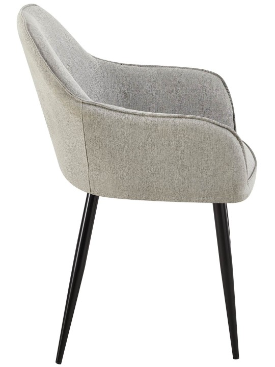 Jedálenská stolička Boise látka, sivá