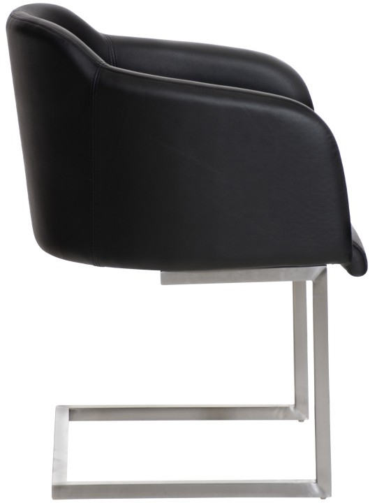 Stolička pre návštevy Magnus, čierna