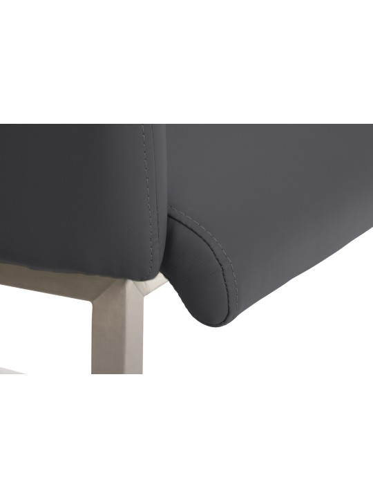 Stolička pre návštevy Magnus, sivá