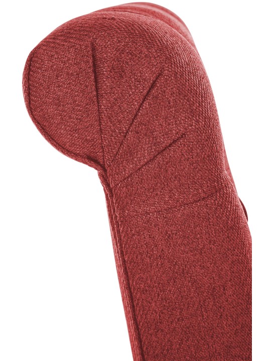 Jedálenská stolička Lisburn látka, červená