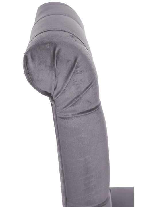 Jedálenská stolička Lisburn velvet, tmavosivá