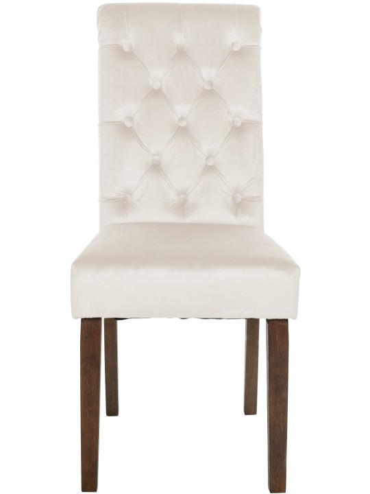 Jedálenská stolička Lisburn velvet, krémová