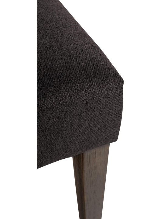 Súprava 2 jedálenských stoličiek Lisburn Fabric, čierna