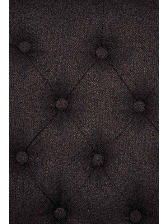 Súprava 2 jedálenských stoličiek Lisburn Fabric, čierna