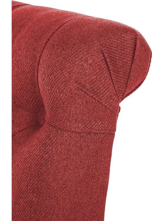 Súprava 2 jedálenských stoličiek Lisburn Fabric, červená