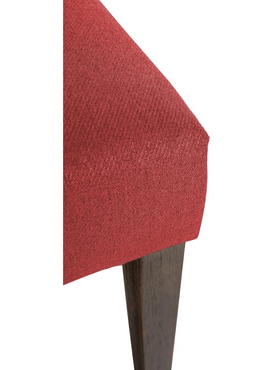 Súprava 2 jedálenských stoličiek Lisburn Fabric, červená