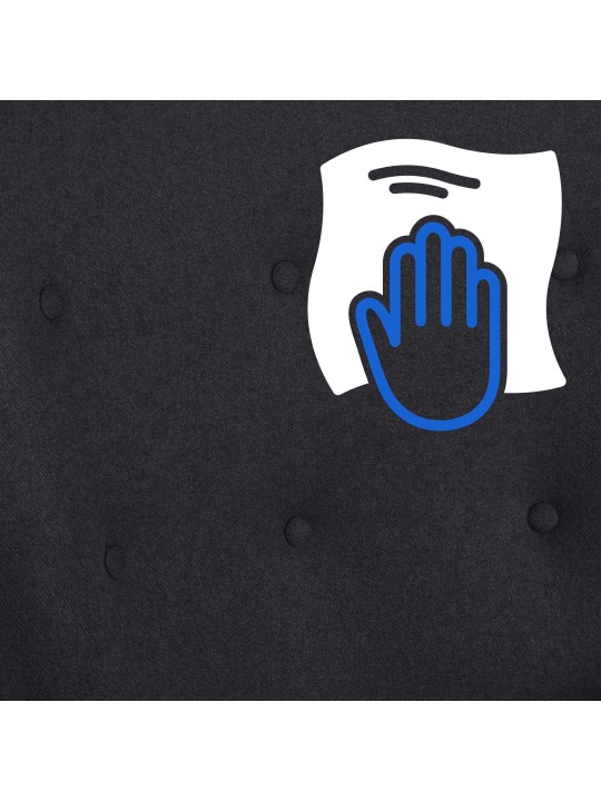 Stolička Sanka látka, čierna