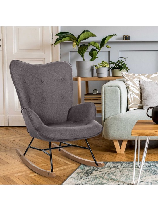 Stolička Sanka látka, tmavosivá