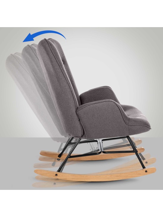 Stolička Sanka látka, tmavosivá