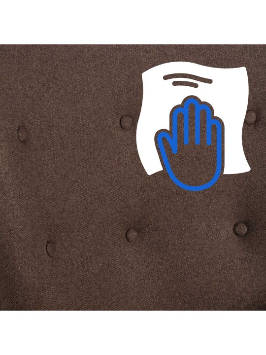 Stolička Sanka látka, hnedá