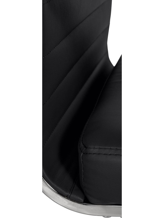 Kancelárske kreslo Amadora z umelej kože, čierna