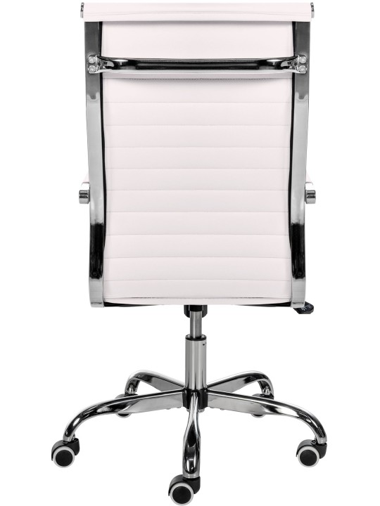 Kancelárske kreslo Amadora z umelej kože, biela