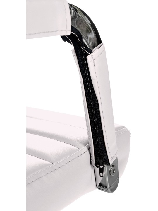 Kancelárske kreslo Amadora z umelej kože, biela