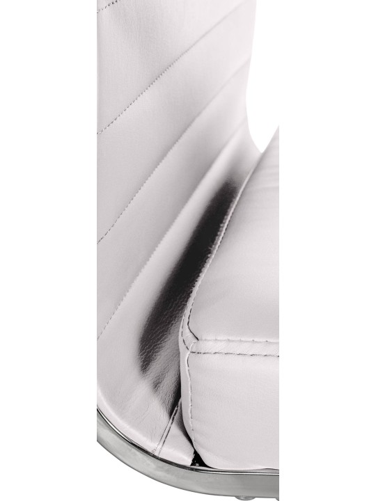 Kancelárske kreslo Amadora z umelej kože, biela