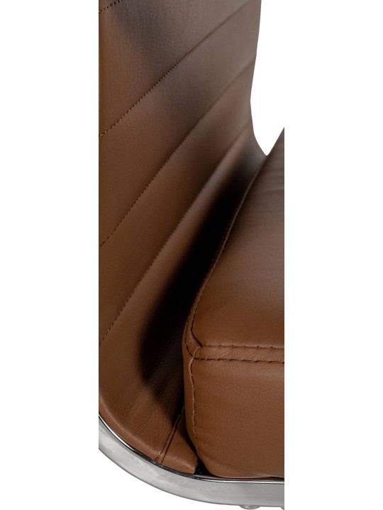 Kancelárske kreslo Amadora z umelej kože, svetlohnedá