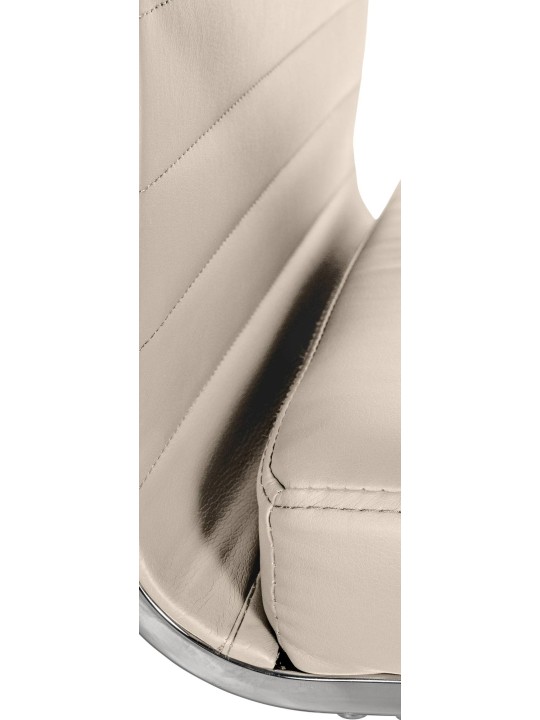 Kancelárske kreslo Amadora z umelej kože, krémová